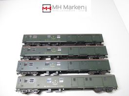 Roco 4x 4241 S Bahnpostwagen der PTT Schweiz ohne OVP DC H0