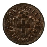 Schweiz / Suisse - 2 Rappen - 1900