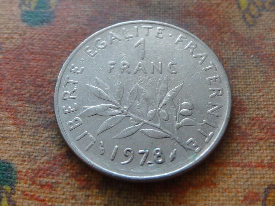 Alle Münzen: FRANCE  1 Franc  1978  (Z) – Gebraucht aus Romanel-sur-Lausanne von Swift13