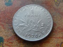 FRANCE  1 Franc  1978  (Z)