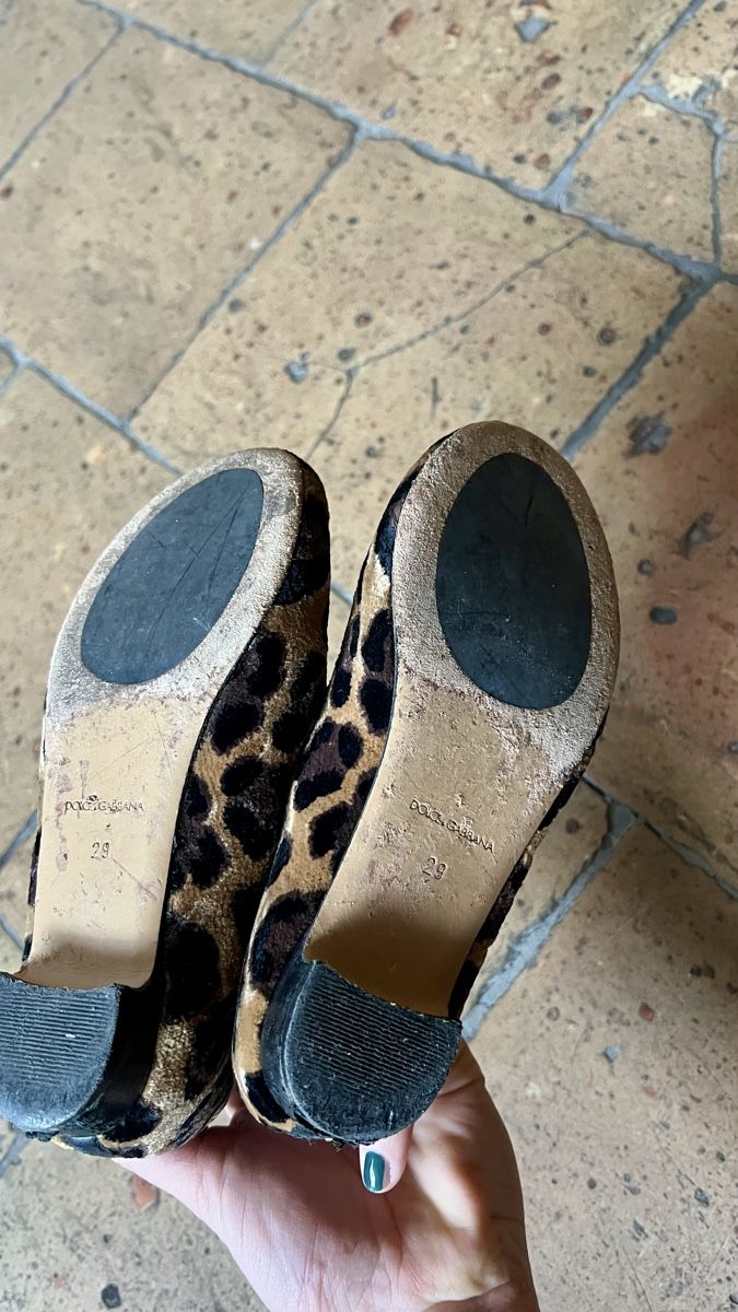 Dolce & Gabbana Scarpe per ragazze: D&G Ballerinas Leopard Gr. 29 Samt Schuhe Mädchen – Usato da Zürich venduto da sil_wx77 3