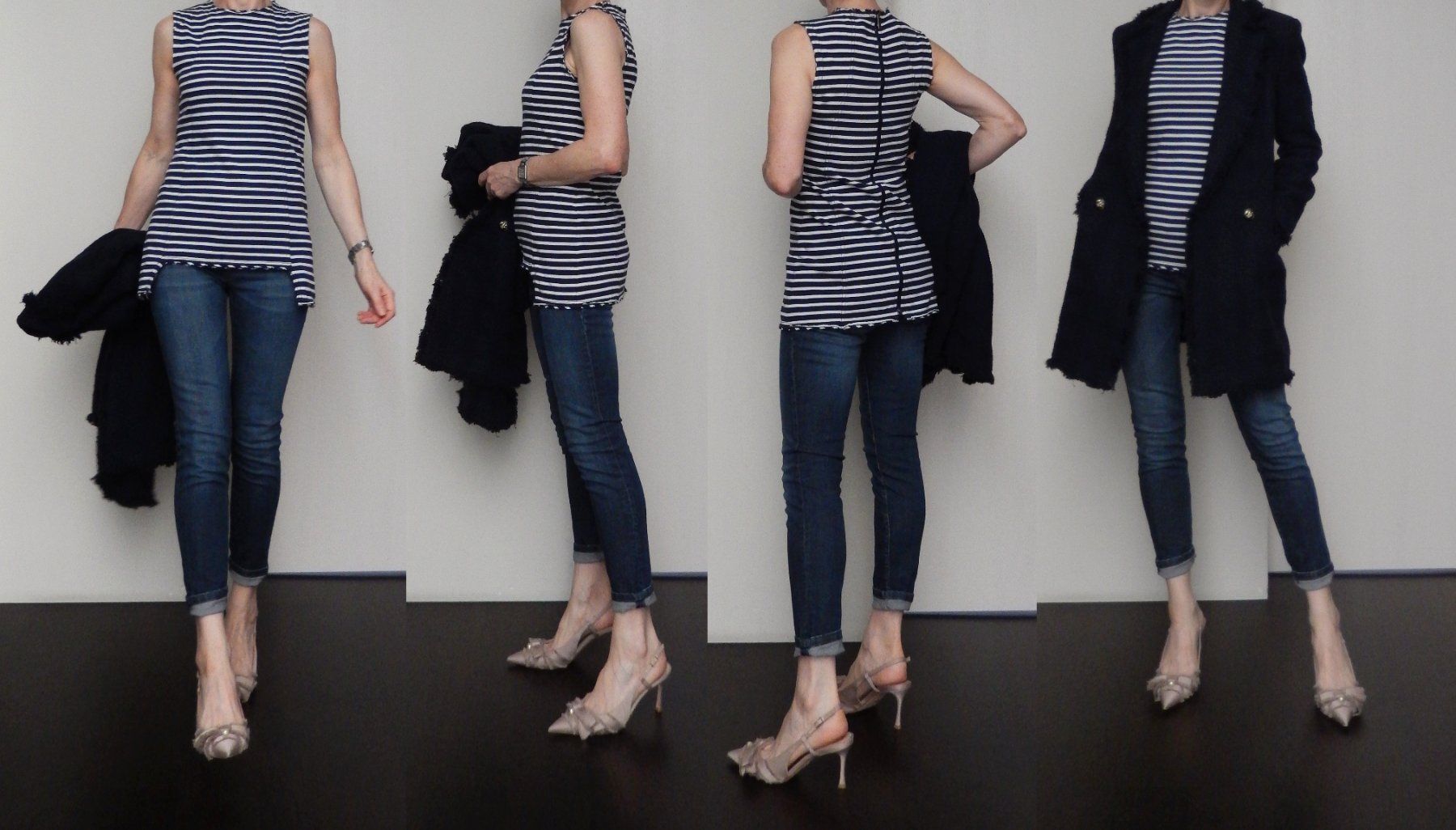 Derek Lam Top: Orig. DEREK LAM langes Zip-Top mit Streifen Gr. 34 – Usato da Tuggen venduto da vivira 1