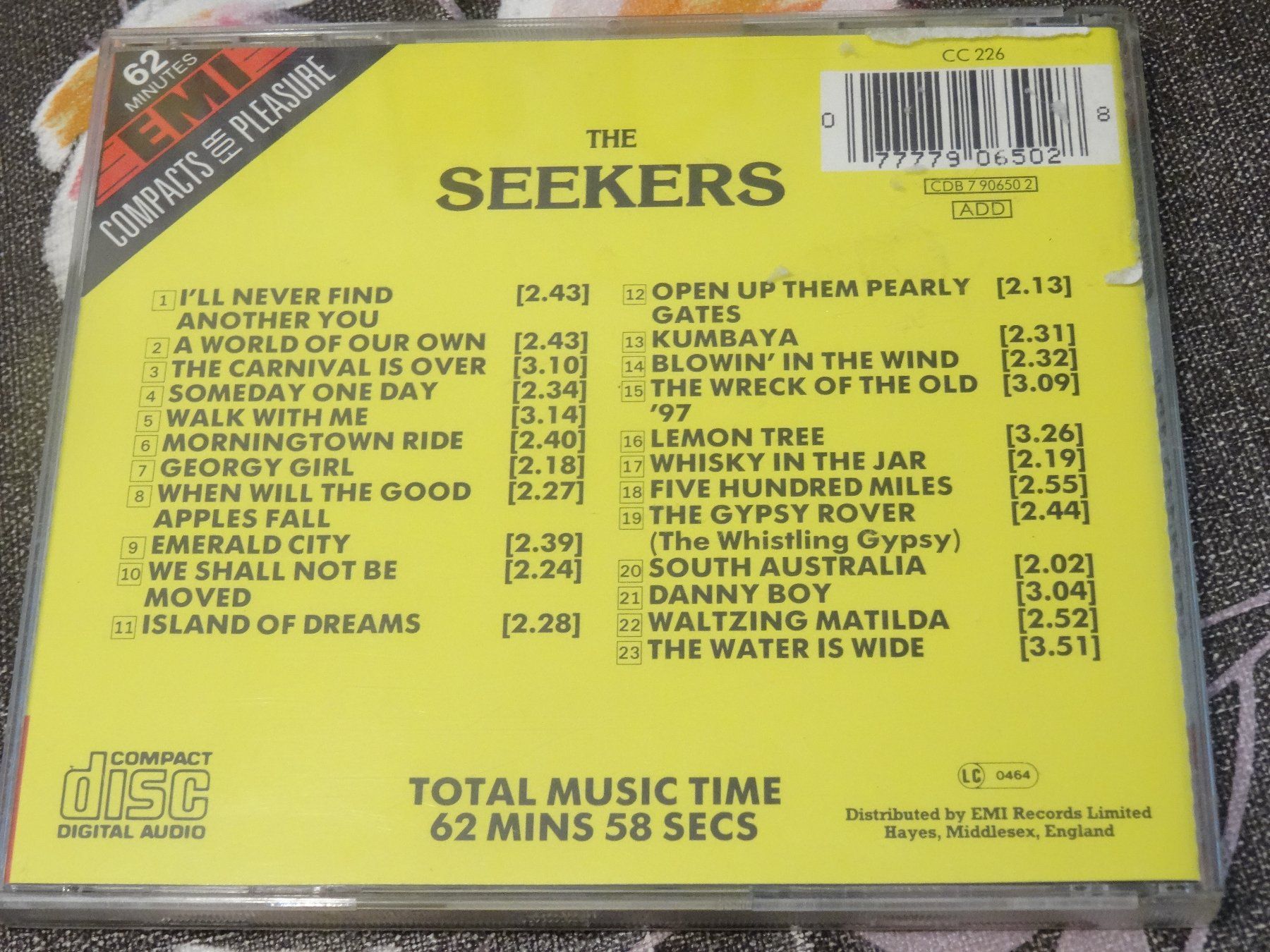 CDs: The Seekers - The Seekers CD – D'occasion à Olten par Disc-Ausverkauf 1