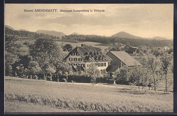 Cartoline postali: AK Abendsmatt, Blick auf das Kurhaus – Usato da Berlin venduto da bartko-reher