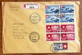 1939, Flugpost Brief, Europaflug Süd nach Zürich