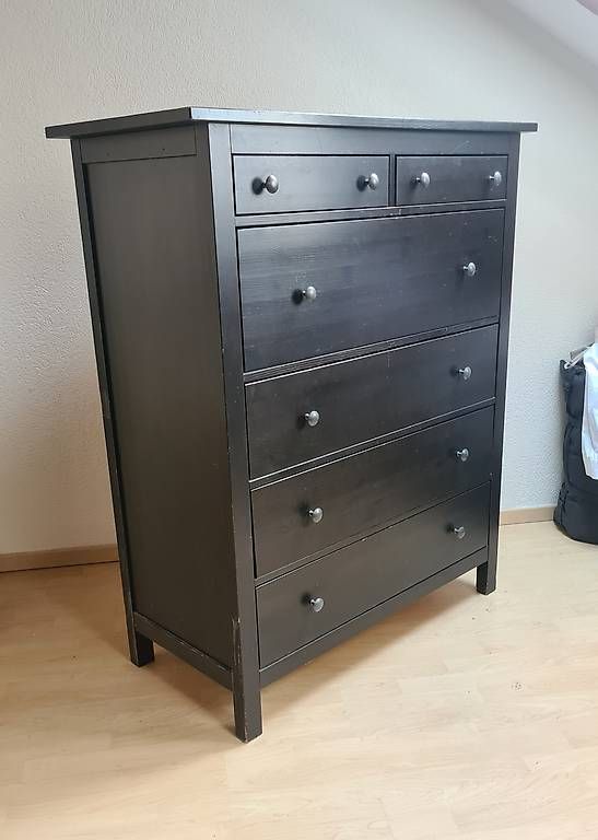 Kommoden: IKEA Hemnes Kommode schwarz, 6 Schubfächer – Gebraucht aus Bern von Amasit 2