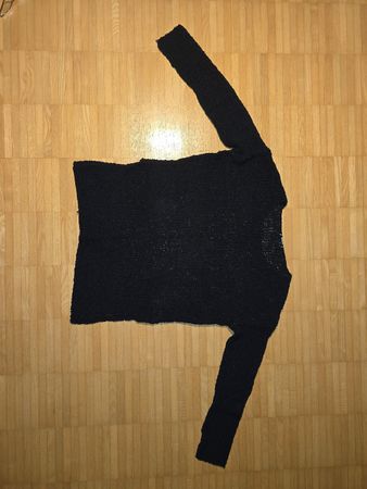 Schwarzer Strickpullover, Grösse S, Oversize