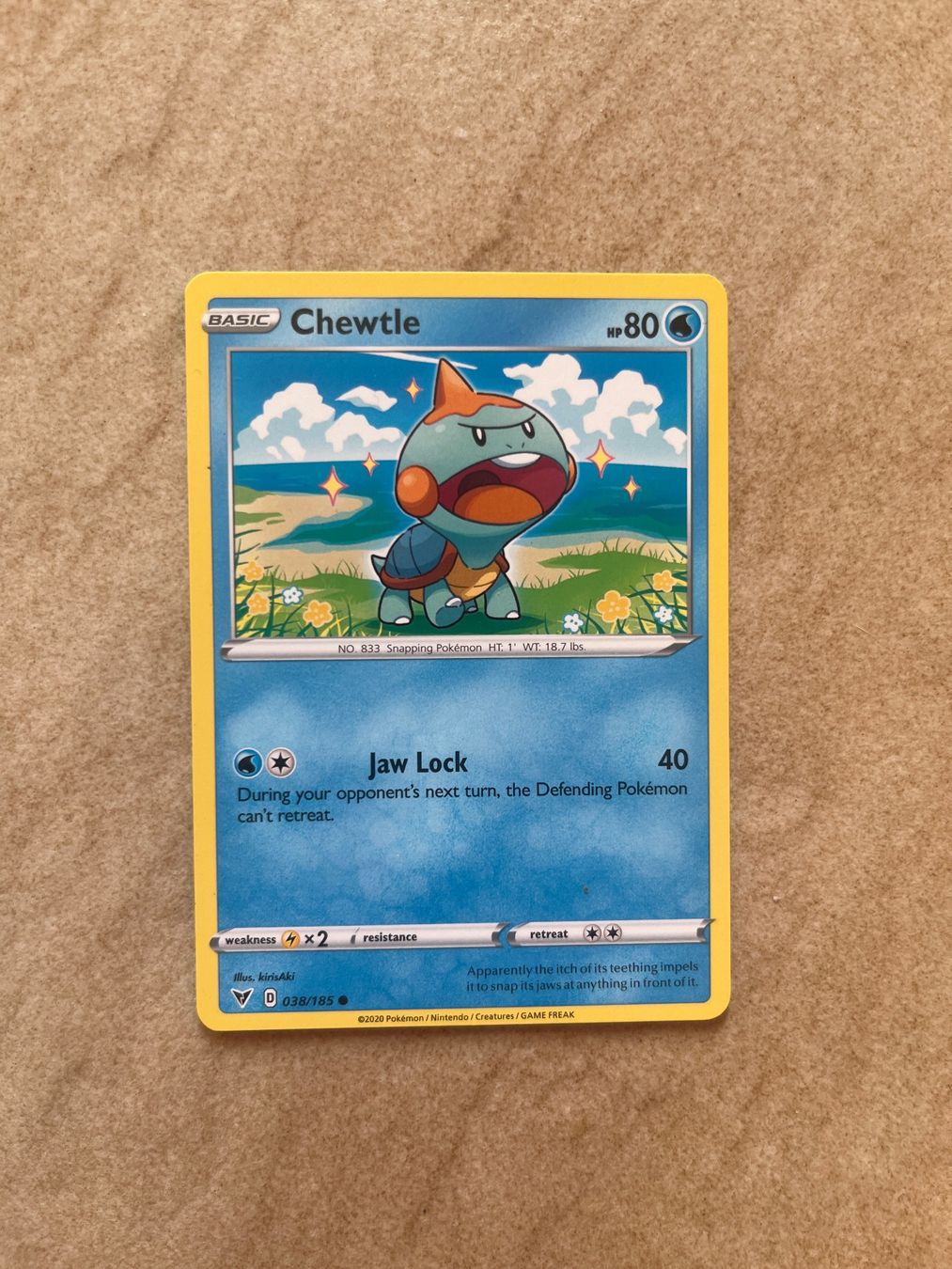 Pokémon Sammelbilder & Trading cards: Carte Pokemon Chewtle - Vivid Voltage - EN – Gebraucht aus Vernayaz von Darkfrost