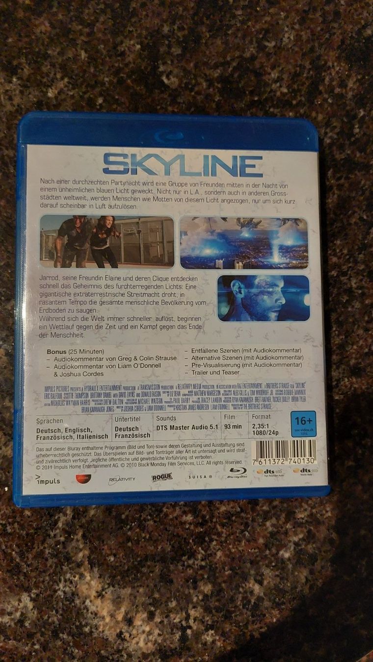 Tutti i DVDs: Blu-ray Skyline – Usato da Erlinsbach venduto da pfunky 1