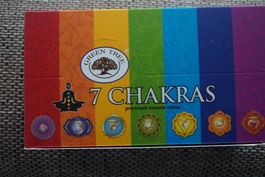 Räucherstäbchen 7 Chakras   Green Tea  Indien bestpreis BOX