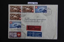 CH 1939 Brief sauber gestempelt, nach Stockholm     Los 7222