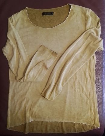 Langarm-Shirt, Grösse M, Camel, made in Italy