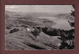 Blick über AESCHI auf Thunersee - 1952