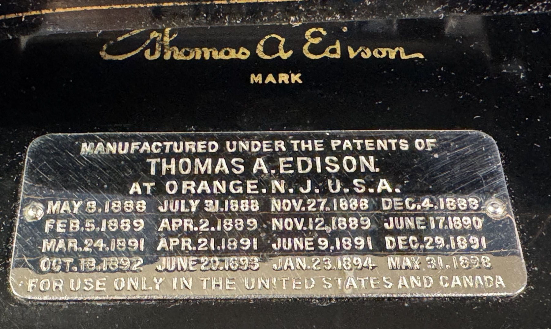 Edison Plattenspieler: Walzen Phonograph Edison – Gebraucht aus Ins von funkflieger 2