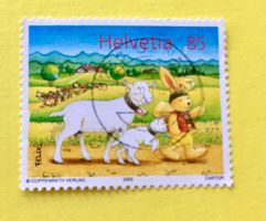 Nr.1163 Felix begleitet von Ziegen  GESTEMPELT 2005   