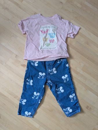 Jeans mit Shirt Gr. 86