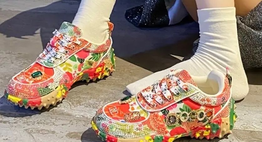 Scarpe da donna: edle Damenschuhe mit Glitzer, rot, Gr. 40 – Nuovo e nell'imballaggio originale da Winkel venduto da ferrari2022 1