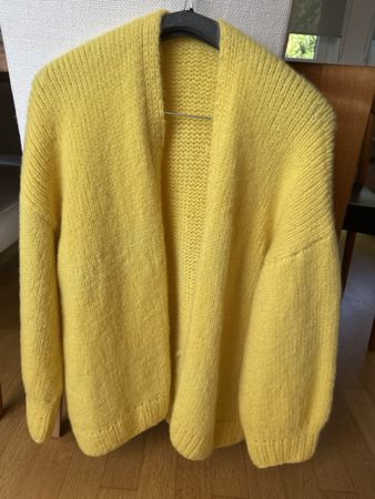 Cashmere Traum: Strickjacke Damen Gelb Grösse M