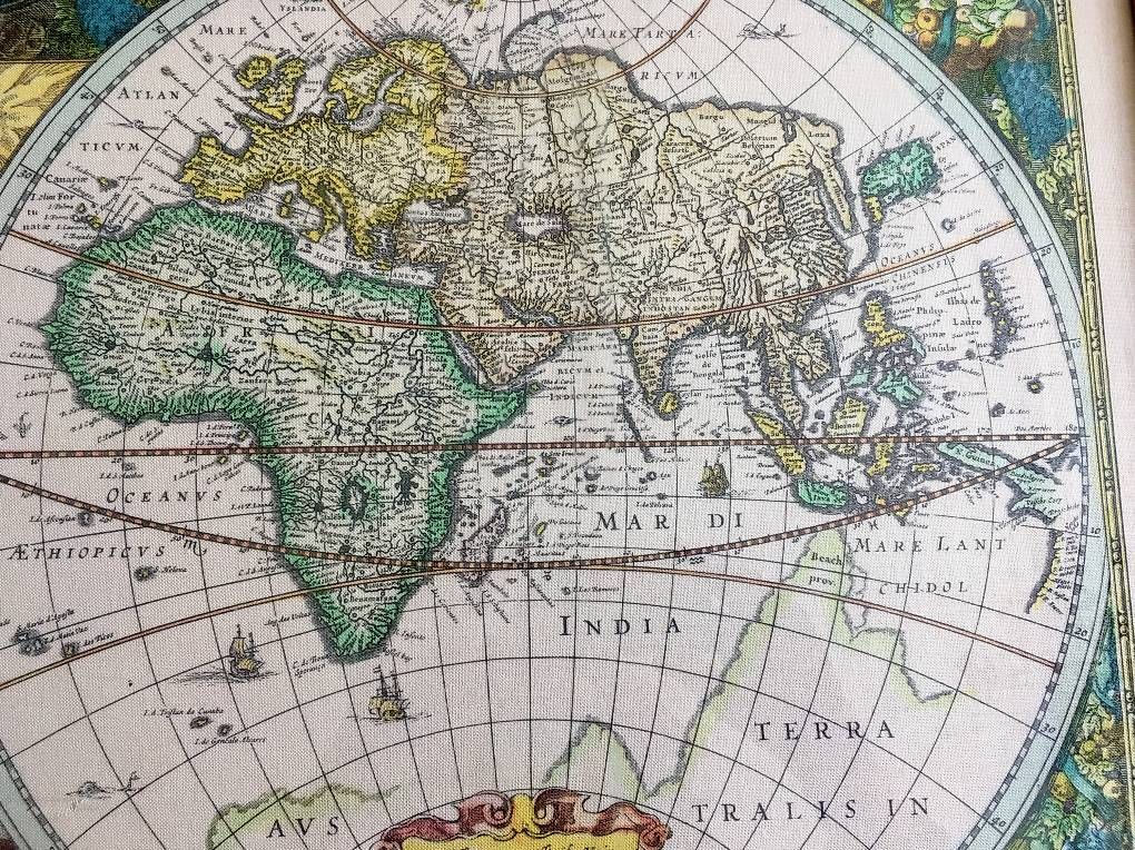 Cartine & Atlanti: Weltkarte von 1630 – Usato da Oberrieden venduto da sureal 3