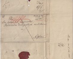 1845 UNGARN, TEMESVAR nach OFEN, Faltbrief Eingeschrieben