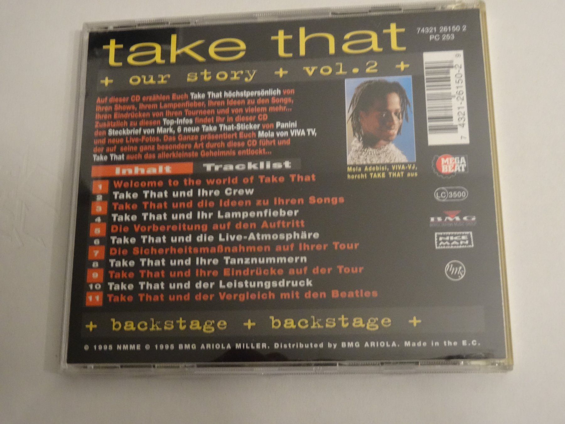 CD: Take That - Our Story Vol. 2 CD - Backstage + PANINI STICKER – Usato da Olten venduto da Disc-Ausverkauf 1