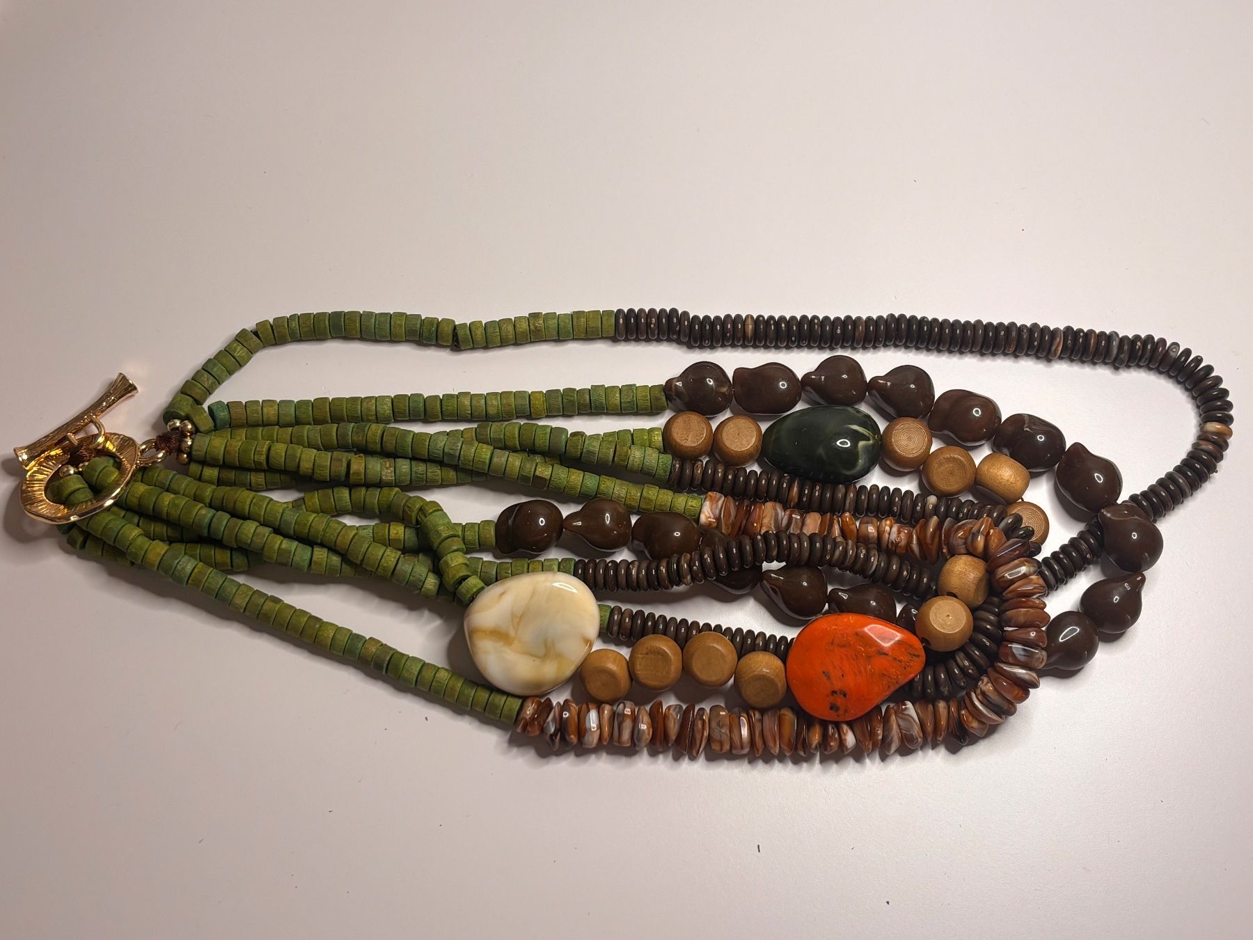 Catenine: Collier original vert et brun ✨ – Nuovo (secondo la descrizione) da Lausanne venduto da mel2dreams 4