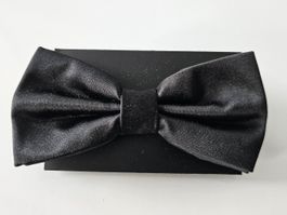 schwarze uni satin Fliege