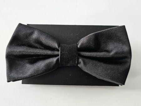 schwarze uni satin Fliege