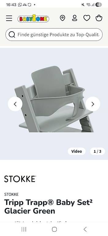 Seggioloni: Stokke Babyset Tablett Polster – Usato da Birsfelden venduto da san_9st7