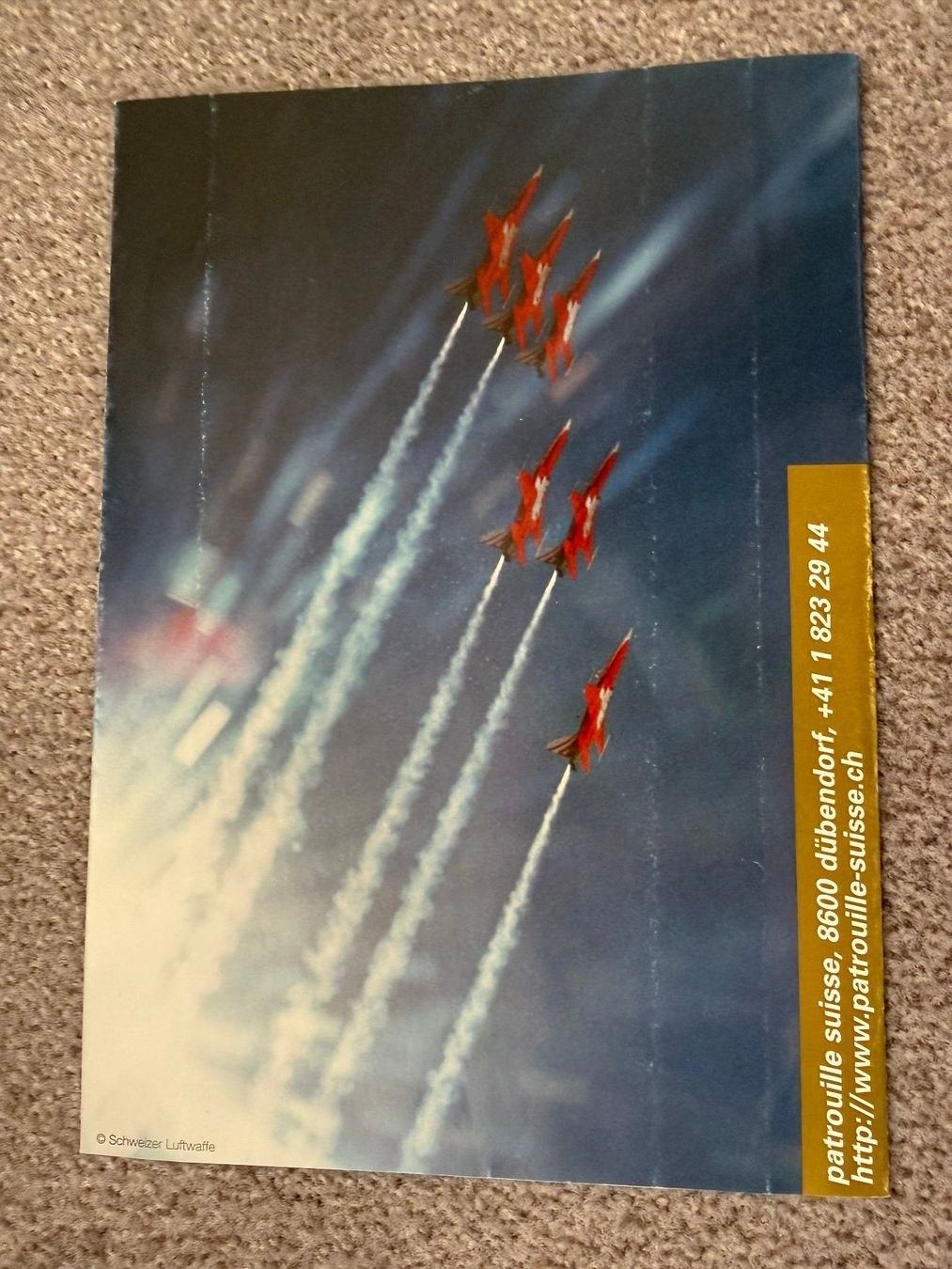 Schweizer Armee Documenti: Prospekt Patrouille Suisse 1999 - Schweizer Luftwaffe – Usato da Brütten venduto da Hst1 5