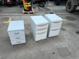 3 Cassettiere ufficio grigio chiaro