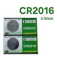2 Stück CR2016 Batterie / Knopfzellen-Batterien CR 2016