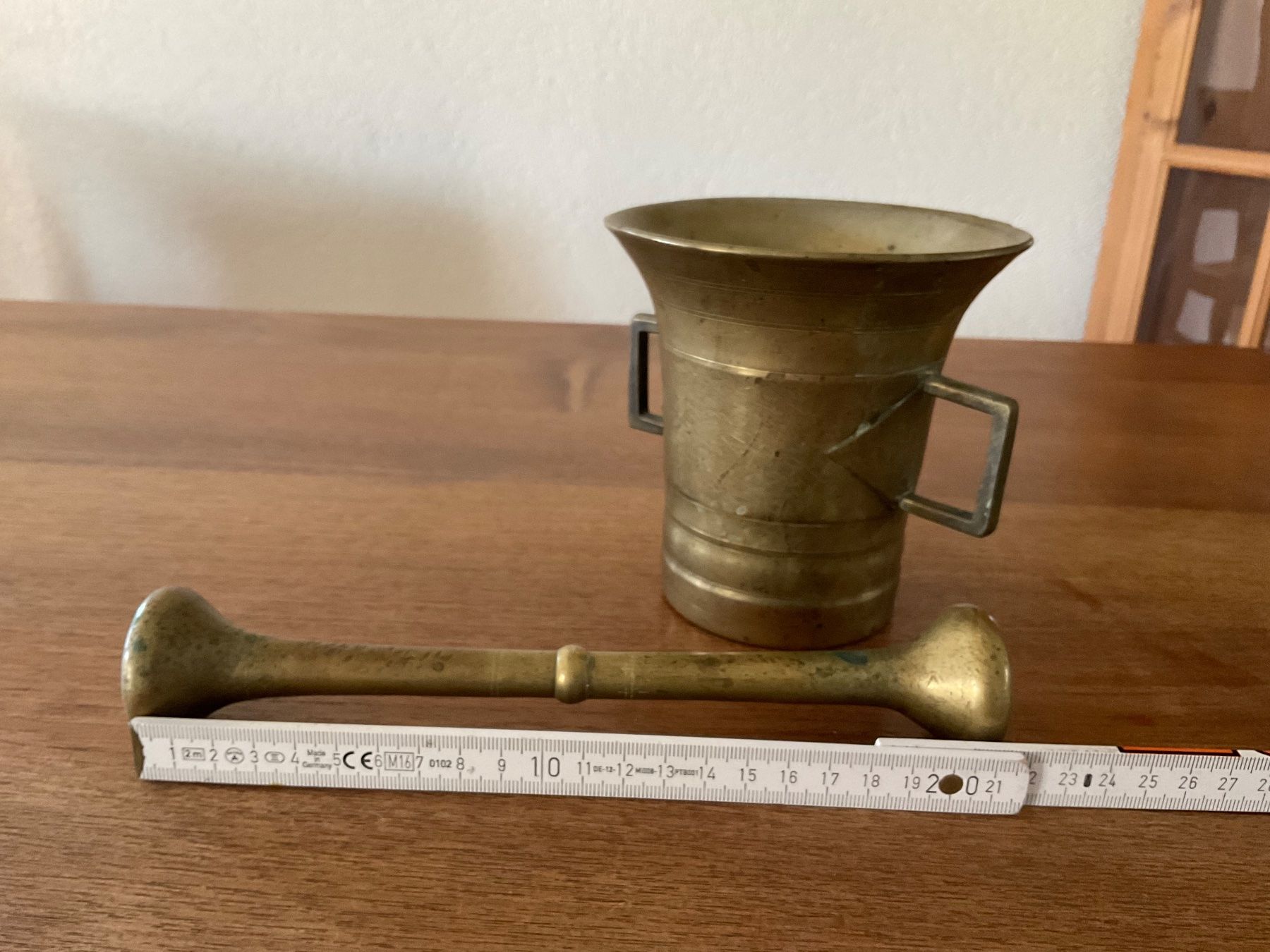 Sonstiges für das Kochen & Backen: Mörser und Pistill aus Messing – Gebraucht aus Lostorf von Merlin63 5