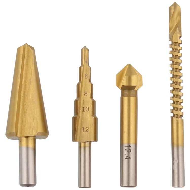 Niuny Exzenterbohrer Set 6-teilig – 4/5/6/8/10/12 Mm, 4-Schneiden, Für Glas, Keramik, Wand, Holz