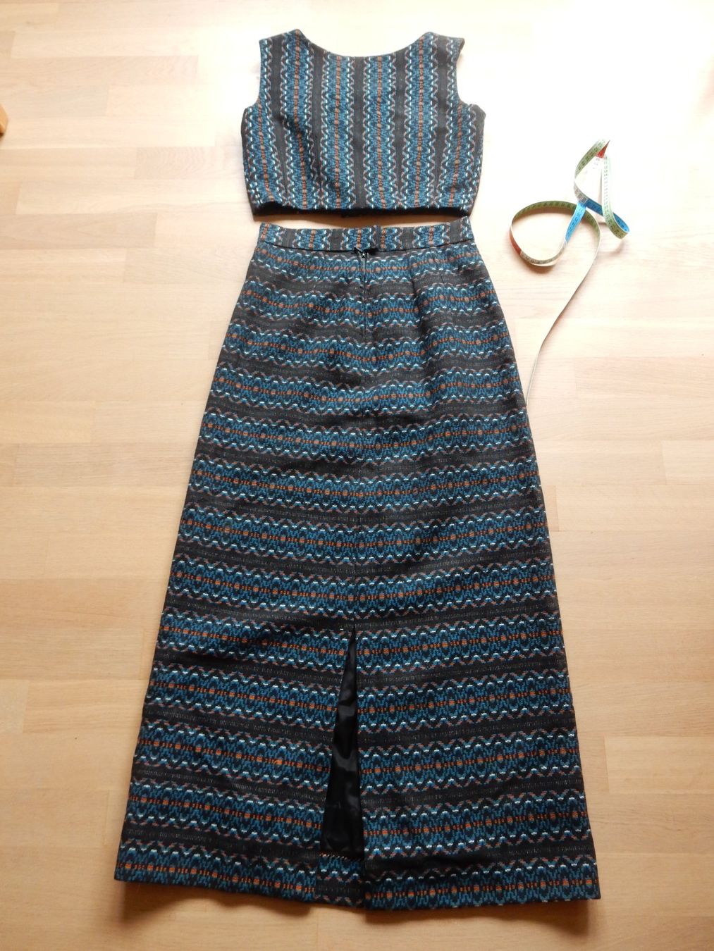 Vestiti: langes Kleid Zweiteiler Boho Deux-Pieces - S - Unikat – Usato da Jona venduto da simongarden 1