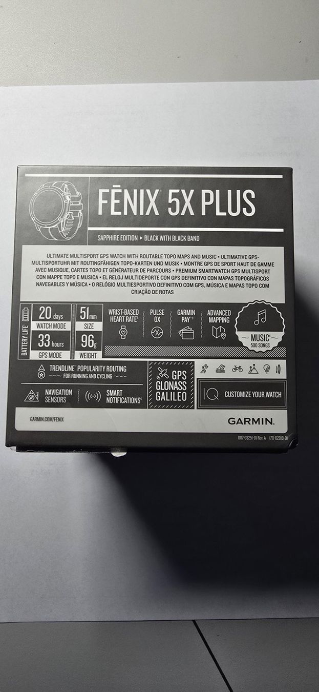 Garmin Smartwatch: Garmin Fenix 5X Plus Sapphire Edition – Usato da liebistorf venduto da suzuki1800 3