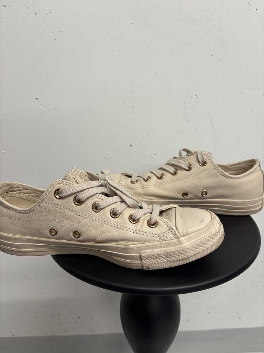Converse Damenschuhe: Converse All Star Sneaker Leder beige Gr. 39.5 – Gebraucht aus Regensdorf von secondchancefashion 3