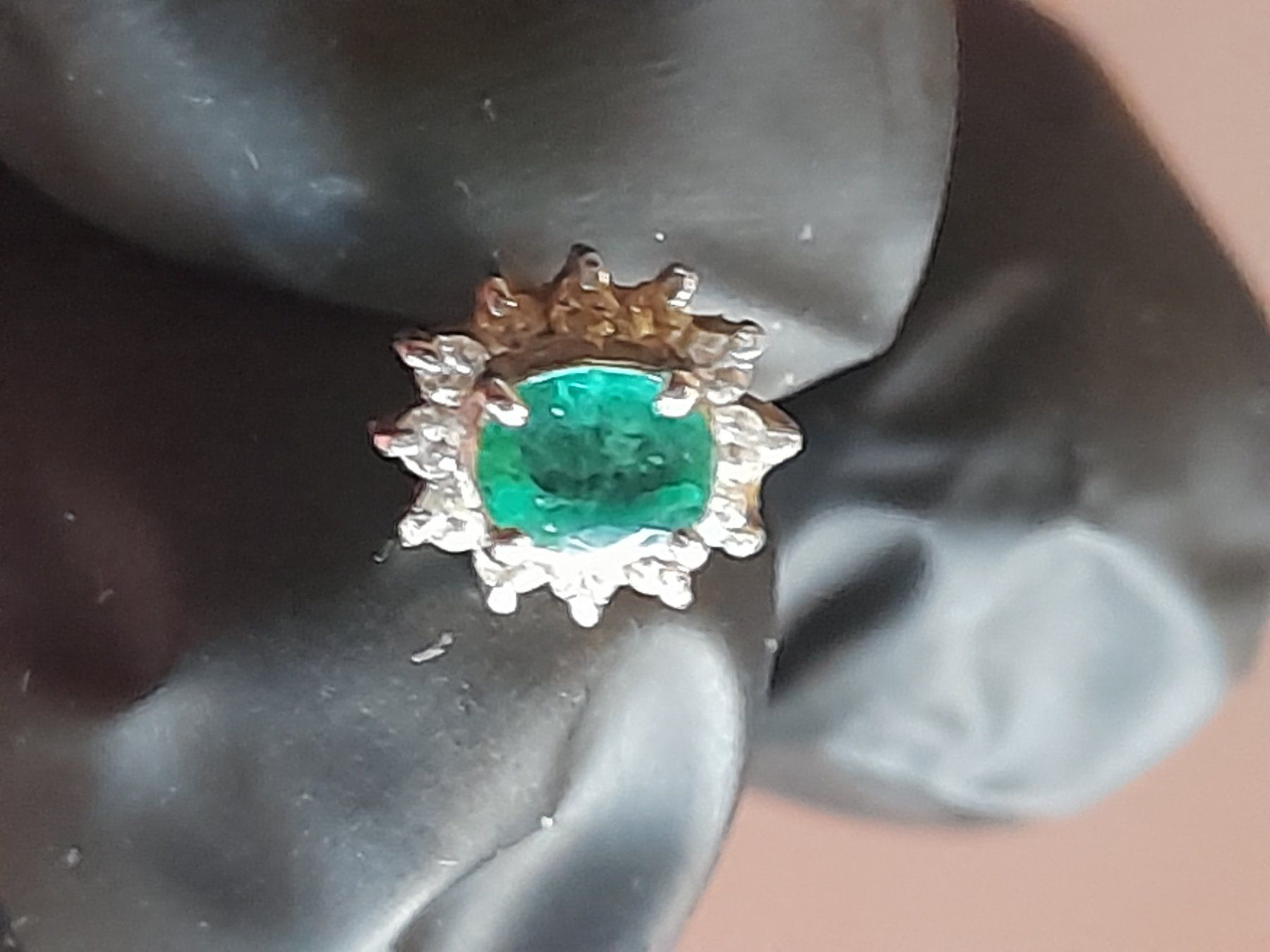Altri gioielli: NATURAL EMERALD/SMARAGD PLATINUM 850 Set – Usato da Thun venduto da maya190 8