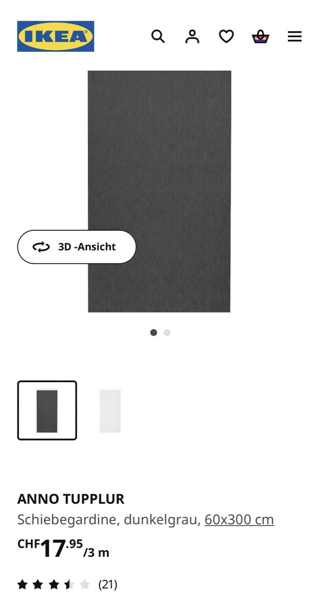 Vorhänge: Ikea Schiebegardine 60x300cm NEU – Neu und originalverpackt aus Buchs ZH von crazyhandbaggirl123 2
