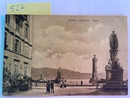 Ansichtskarte Lindau am Bodensee Hafen mit Denkmal, 1921