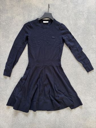 Navy wool dress