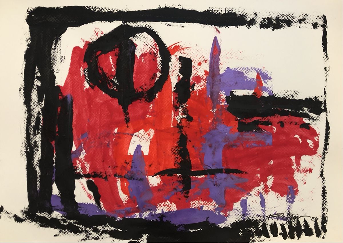 Tableaux: Abstraktes Gemälde 50/70cm – Neuf avec emballage d'origine à Frauenkappelen par MissCadillac
