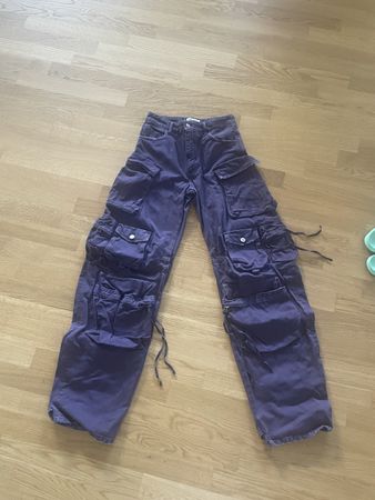 The Attico Cargo Hosen lila Grösse M