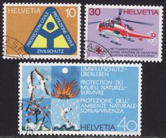 Satz SBK-Nr. 517-519 (Sonderpostmarken 1972) gestempelt