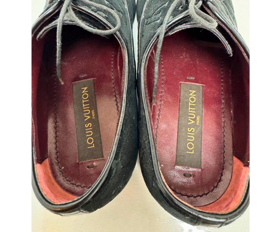 Louis Vuitton Scarpe da uomo: Louis Vuitton Herren-Schuhe | Samt mit Monogramm | 6.5/40.5 – Usato da Porrentruy venduto da MadameResell 6
