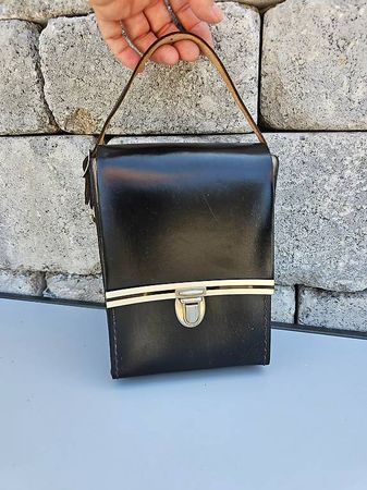 Ledertasche Antik Kameratasche Lederriemen Lederetui