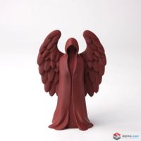 Dark Angel Sculpture - Mystical & Gothic Vibes - 3D Printed