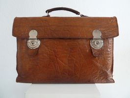 Lederaktentasche plus Ledergeldtasche aus den 50er Jahren