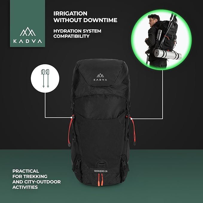 Zaini: Wanderrucksack 35 L Regenhülle Trinksystem Schwarz – Nuovo e nell'imballaggio originale da Suhr venduto da SchnapperCH 3