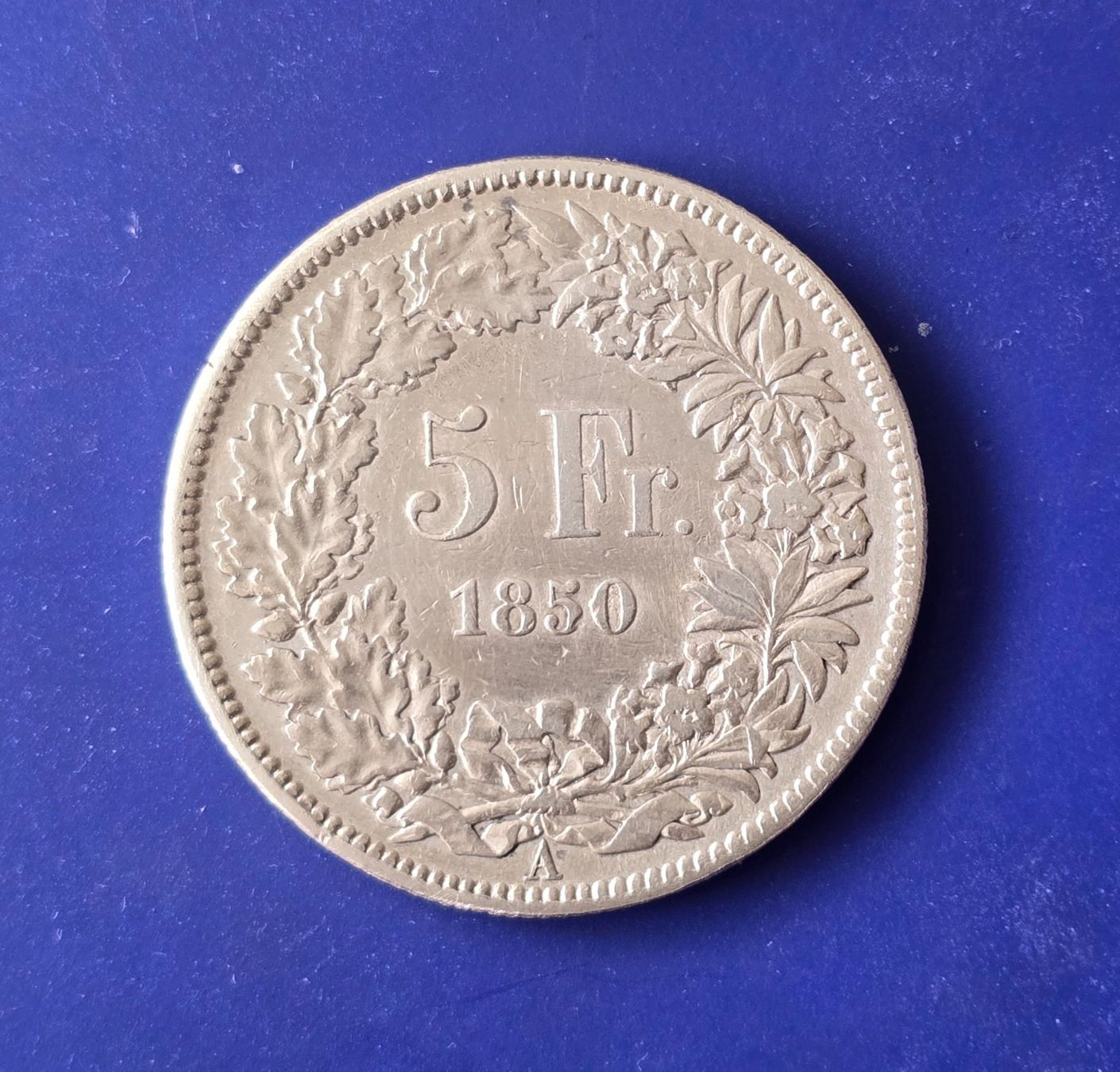 Tutti le monete: Silber Schweiz 5 Fr. 1850 A – Usato da Winterthur venduto da Cruiser3